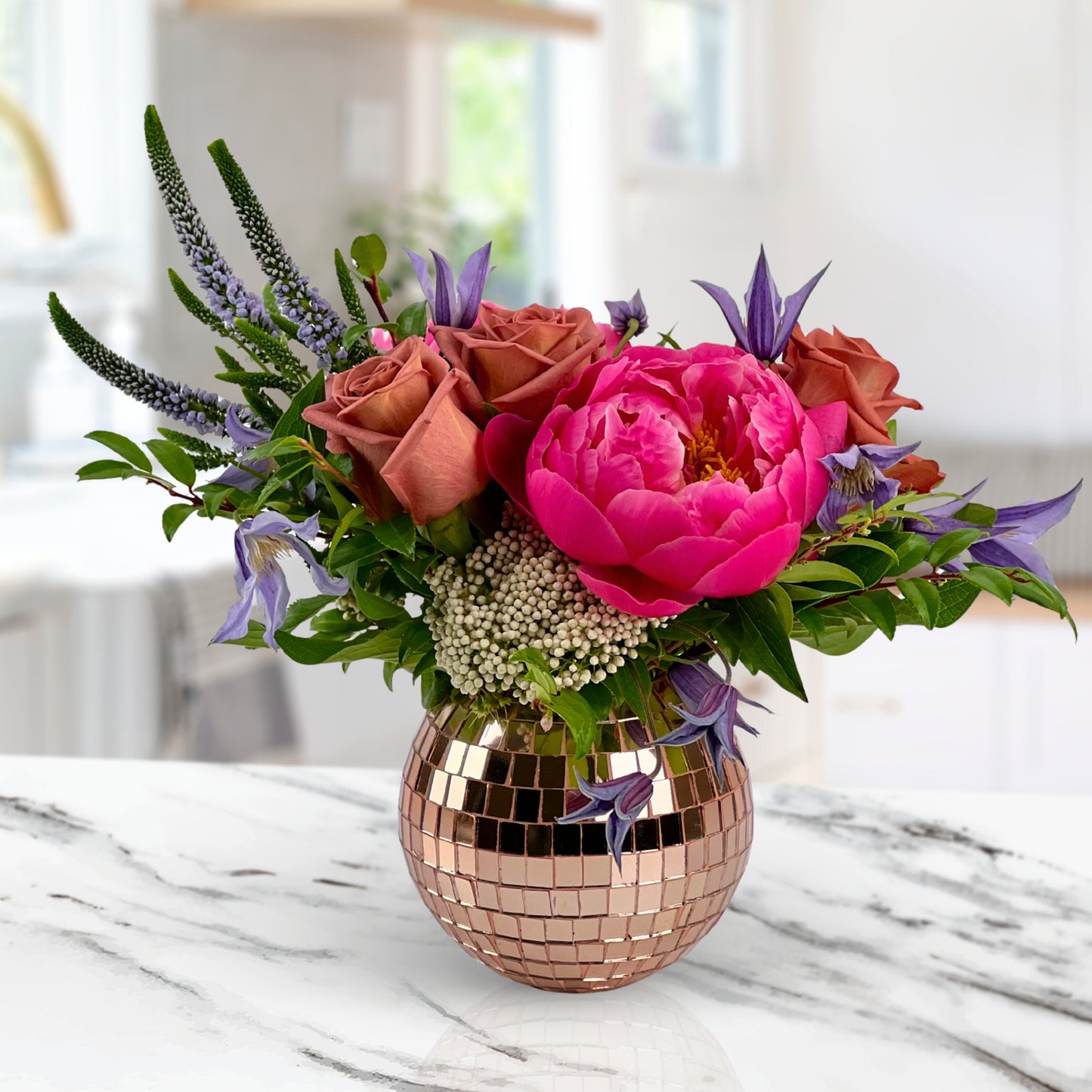 disco charm peonies