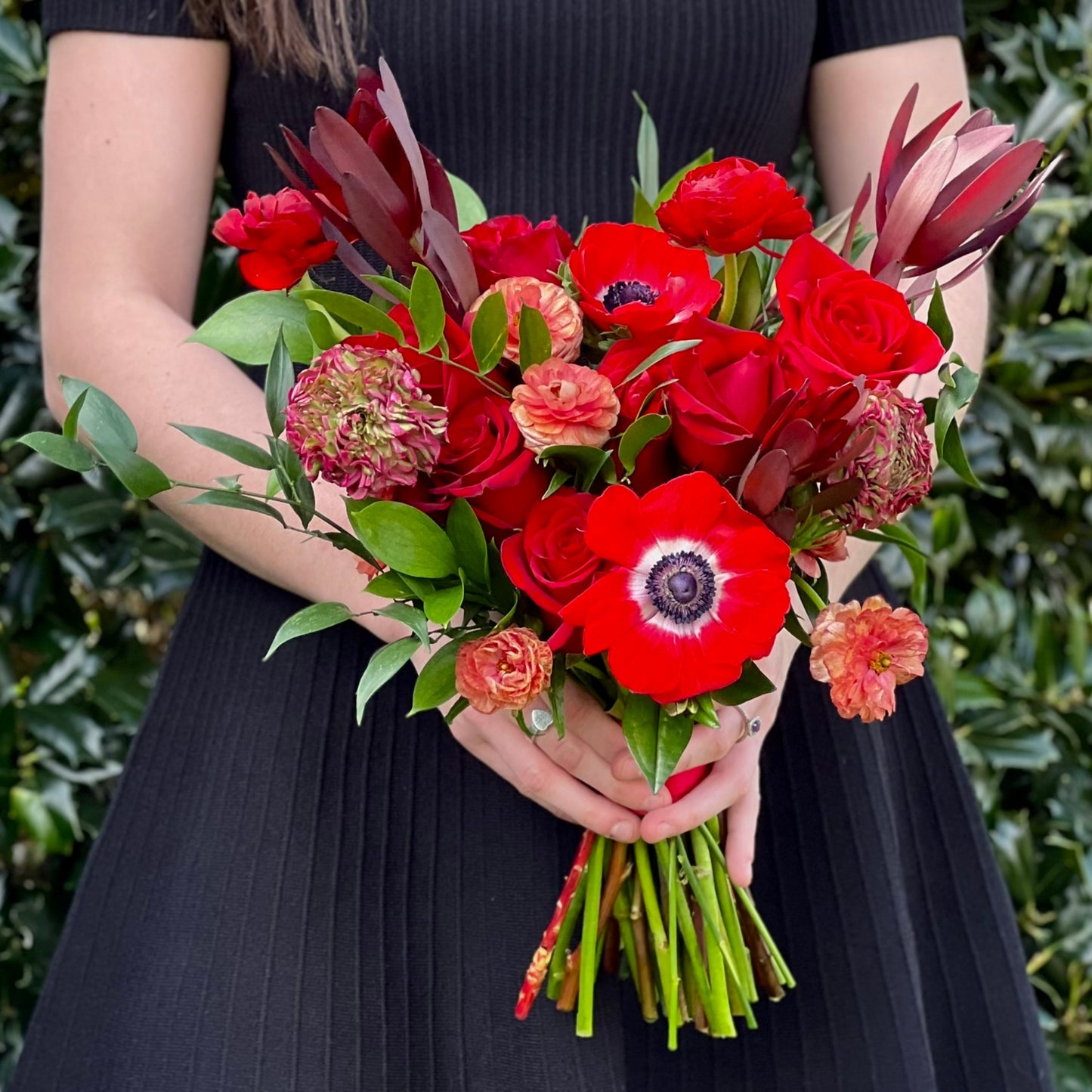 fire opal - handheld bouquet