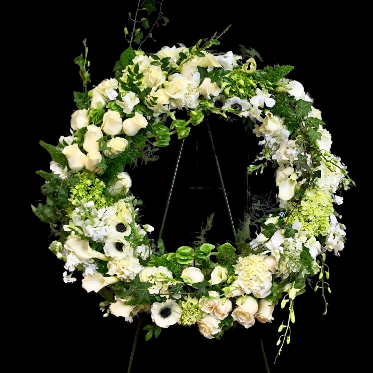 heavenly experience - sympathy standing wreath