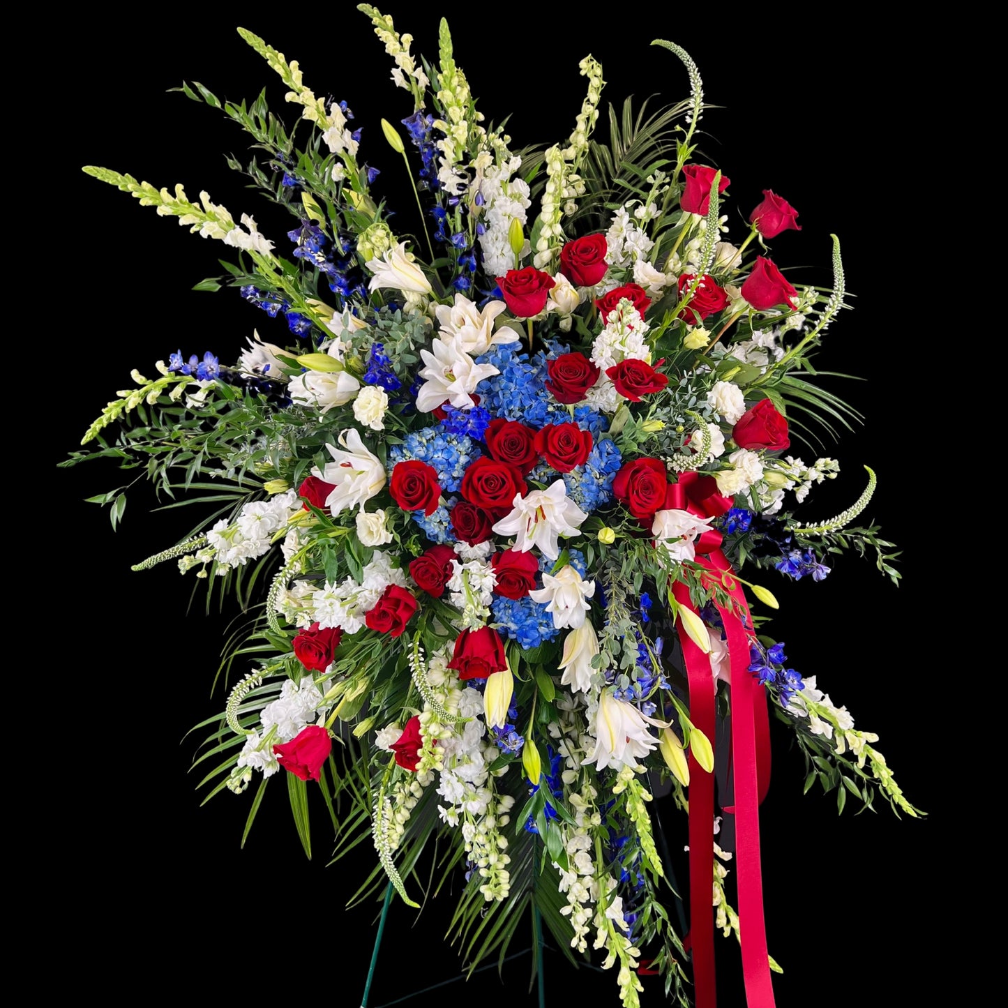 passionate patriotism - sympathy standing spray