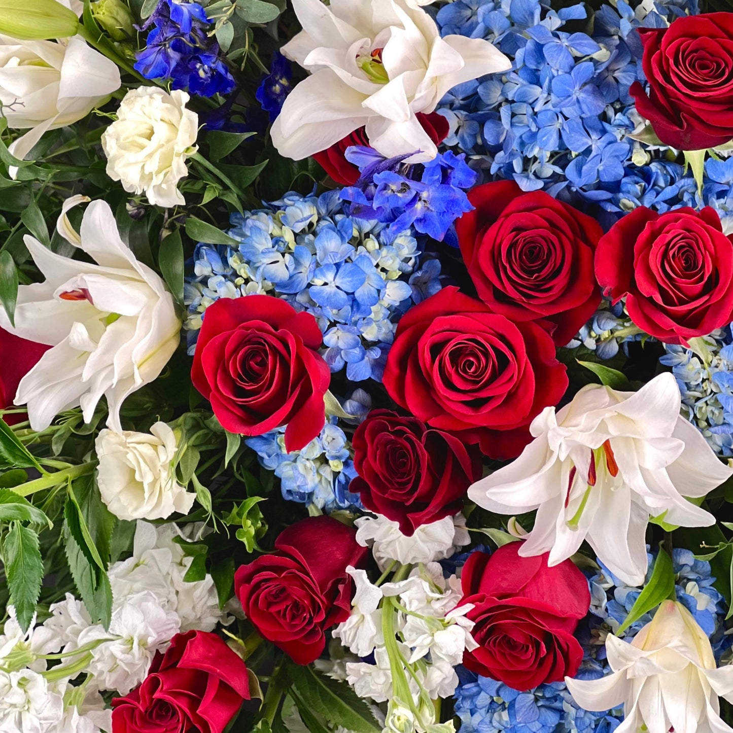 passionate patriotism - sympathy standing spray