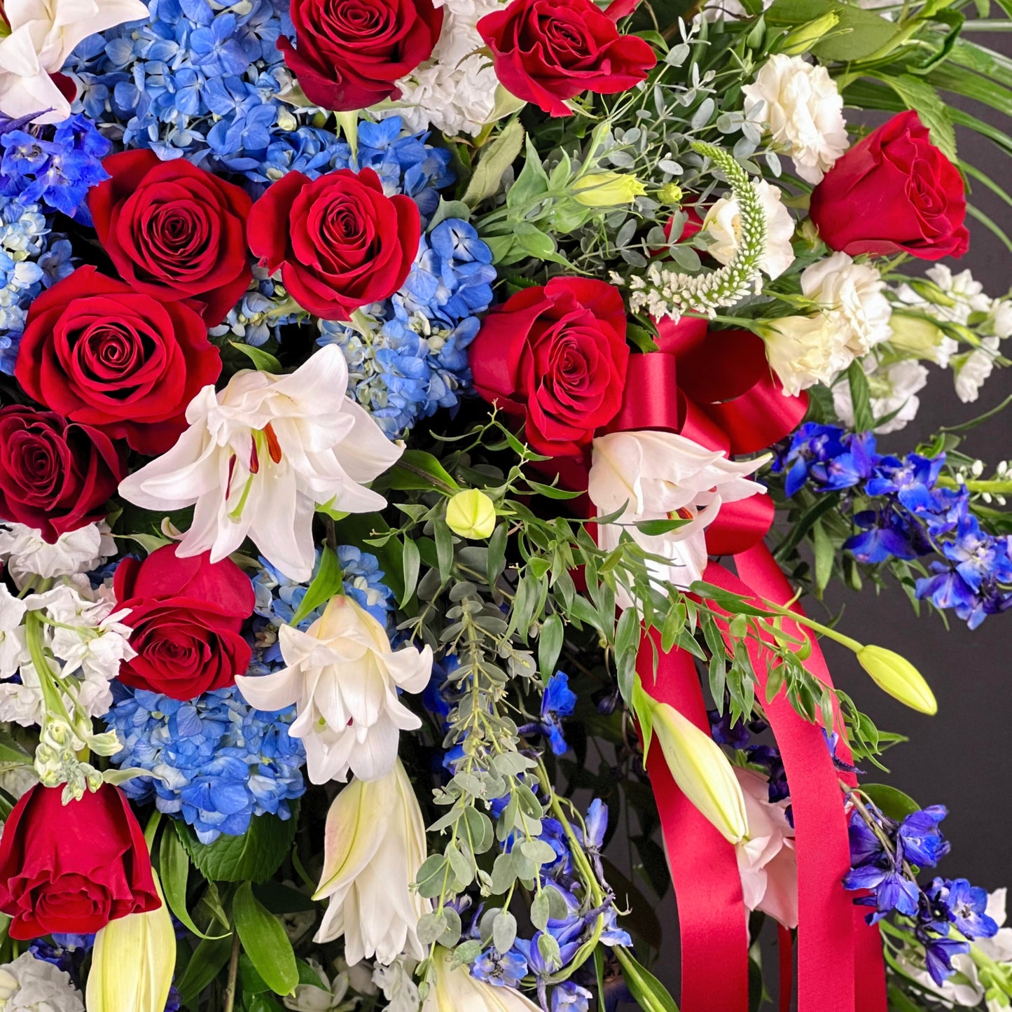 passionate patriotism - sympathy standing spray