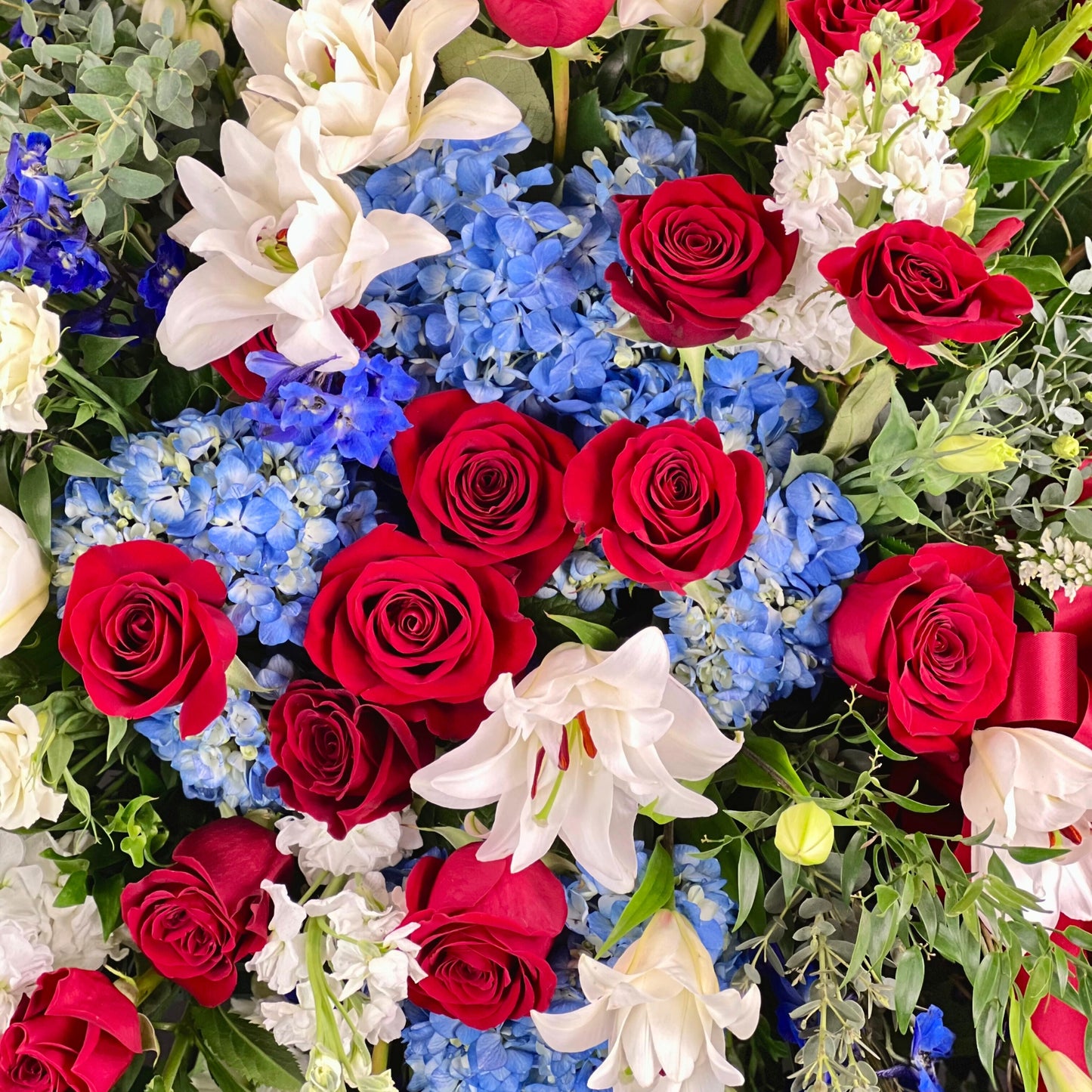 passionate patriotism - sympathy standing spray