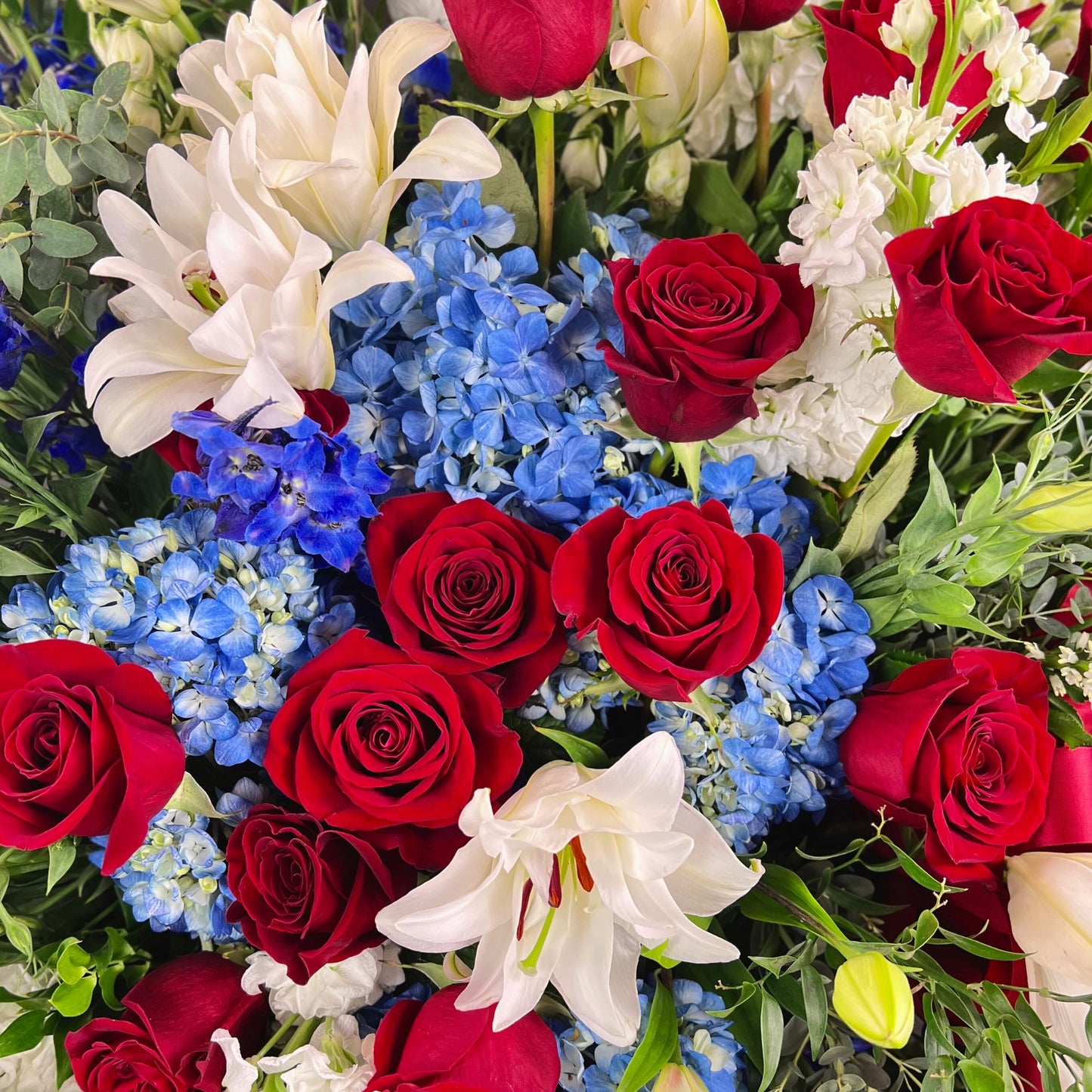 passionate patriotism - sympathy standing spray