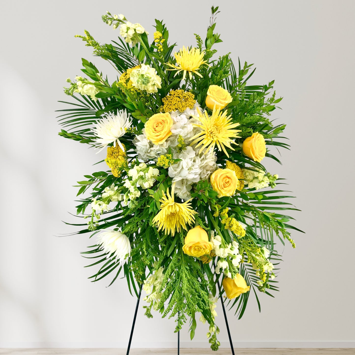 sunny days - sympathy standing spray