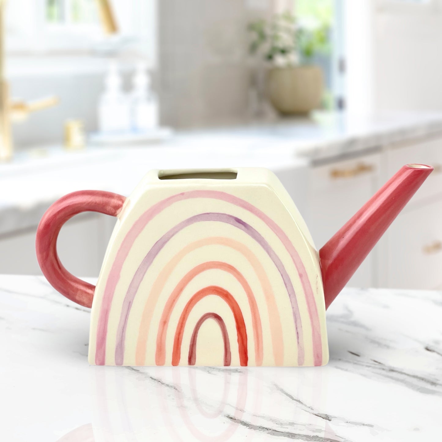 Rainbow Ceramic Watering Can