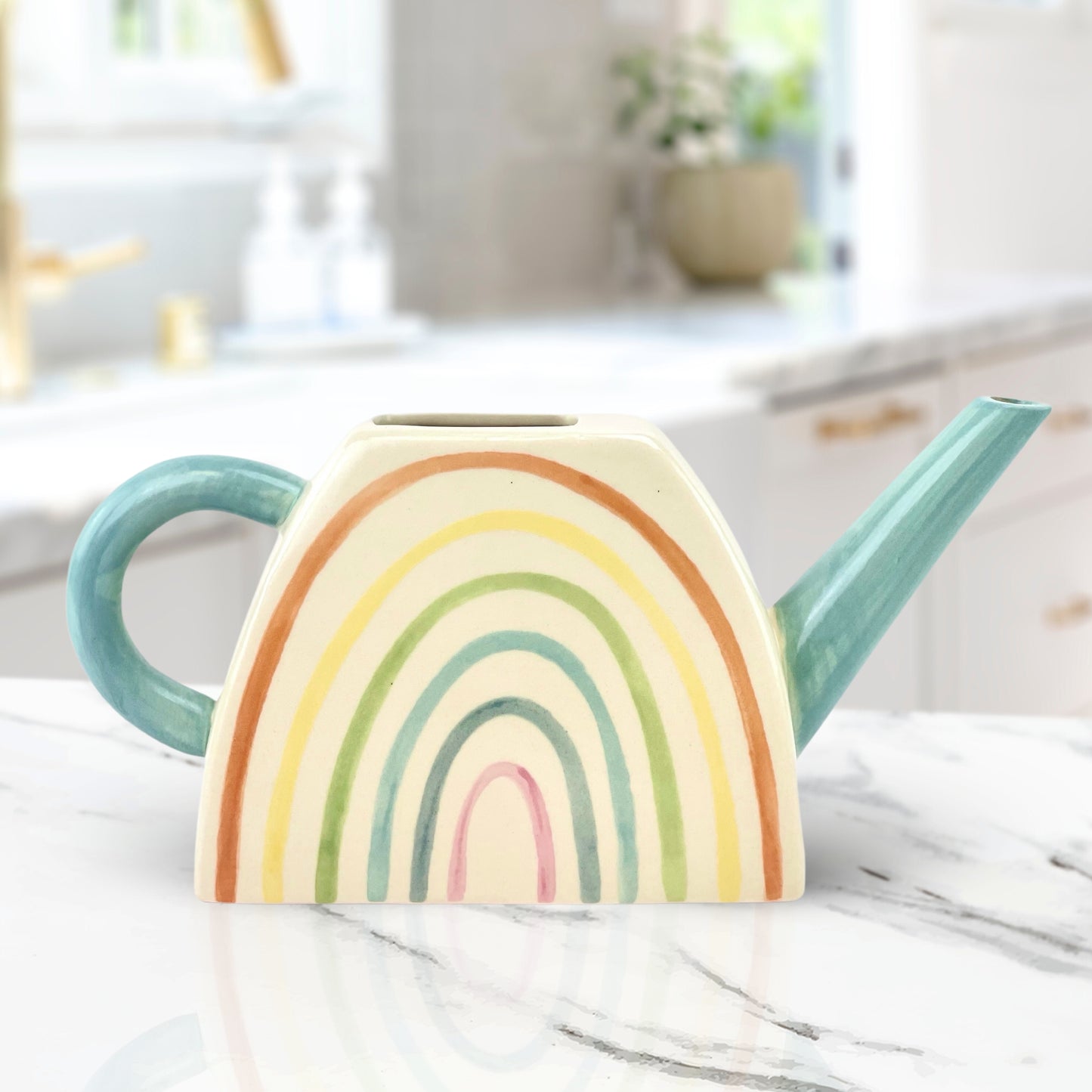 Rainbow Ceramic Watering Can
