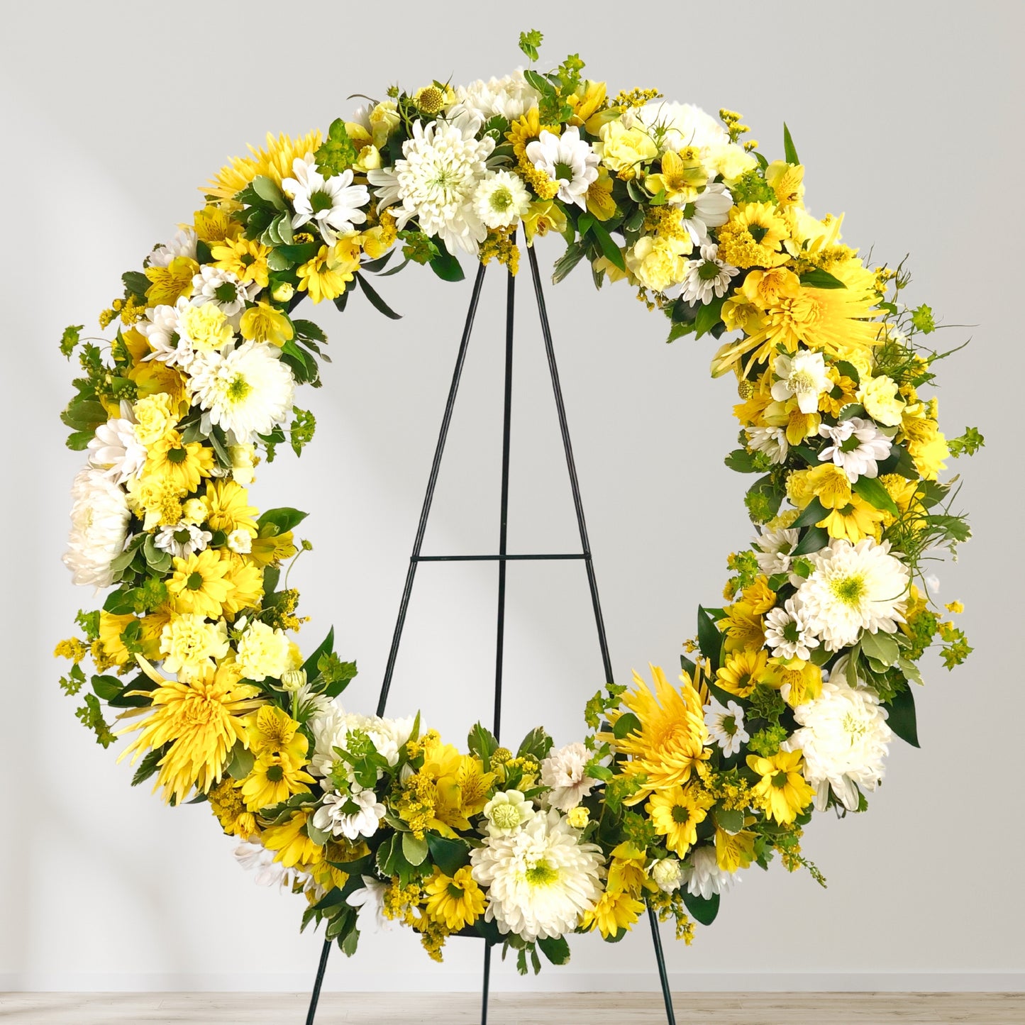 Sunshine Daydream Sympathy Standing Wreath