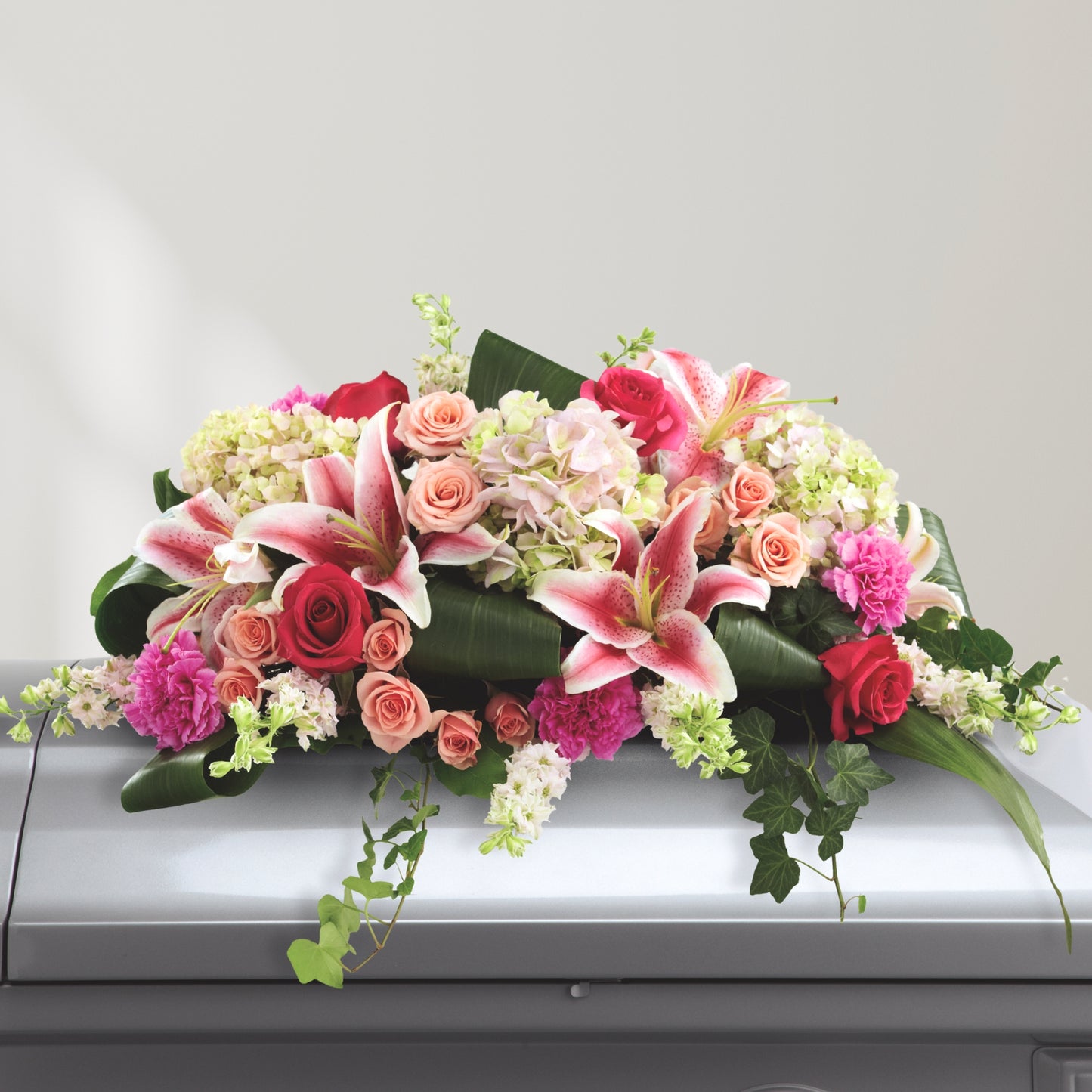 Where Love Grows - Sympathy Casket Spray