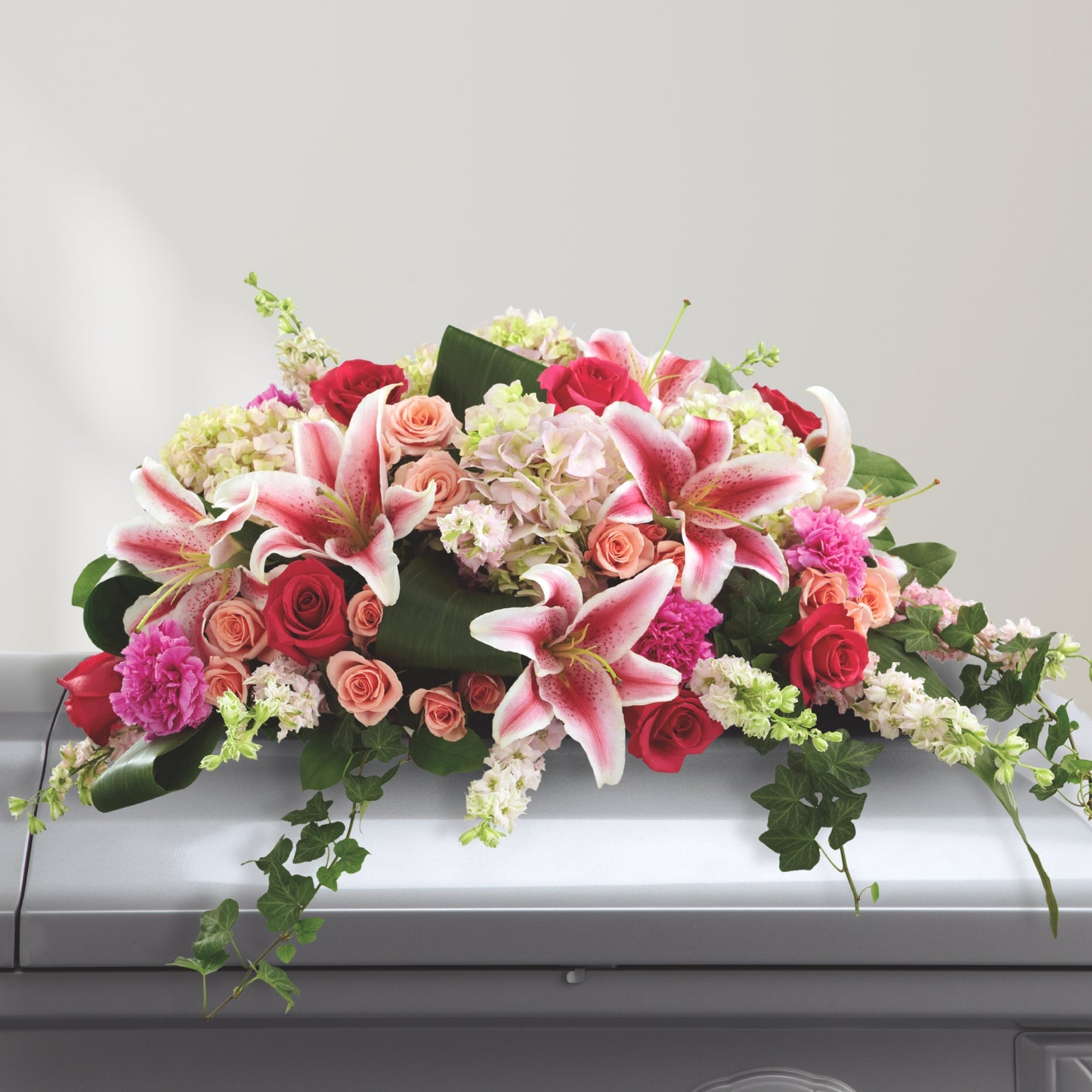 Where Love Grows - Sympathy Casket Spray