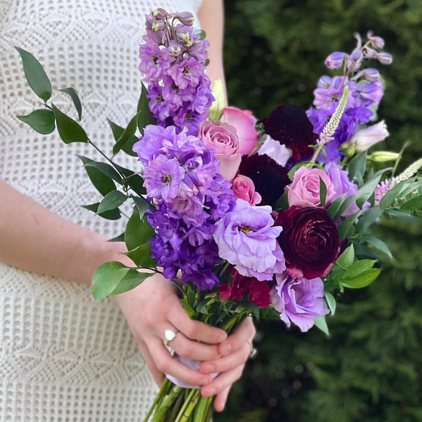 Amethyst Aura - Handheld Bouquet