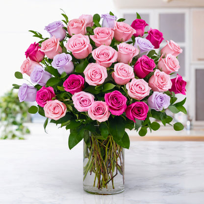 Statement: 36 Mixed Roses