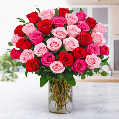 Statement: 36 Mixed Roses
