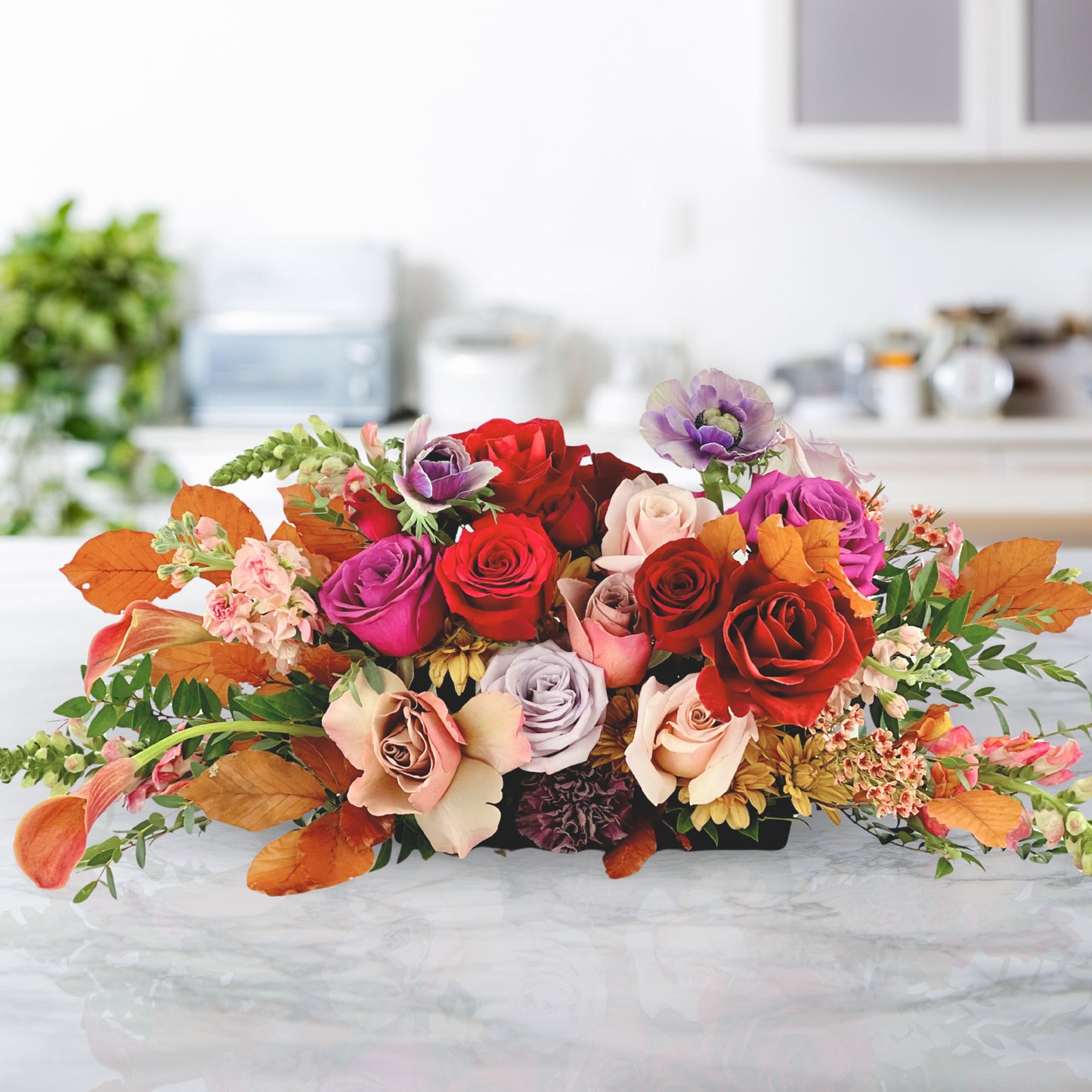 color cascade centerpiece