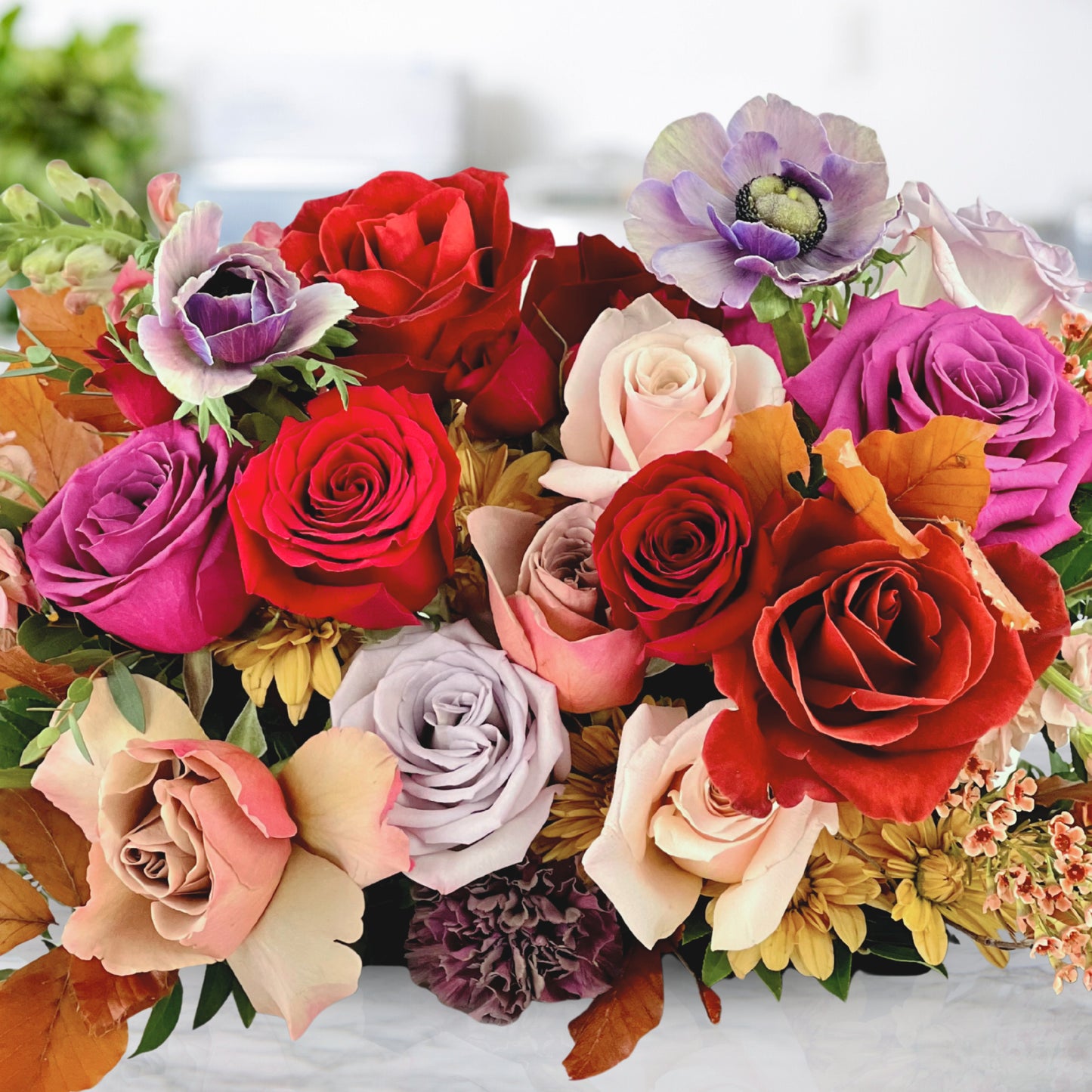 color cascade centerpiece