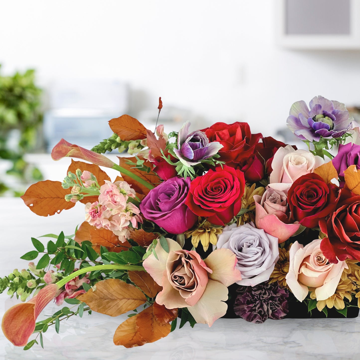 color cascade centerpiece