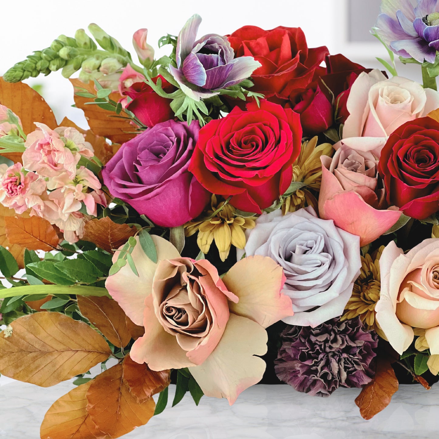 color cascade centerpiece