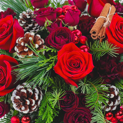 Crimson & Cinnamon Centerpiece