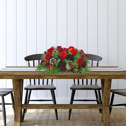 Crimson & Cinnamon Centerpiece