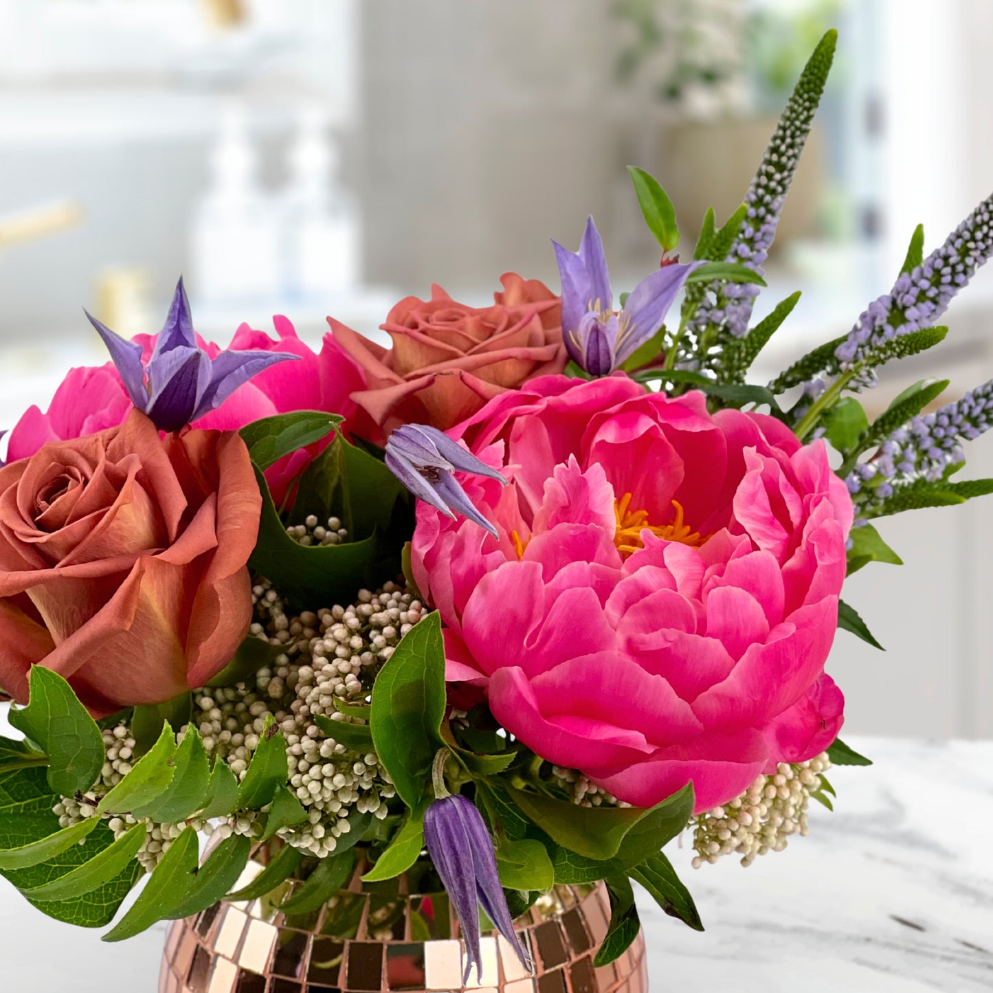 disco charm peonies