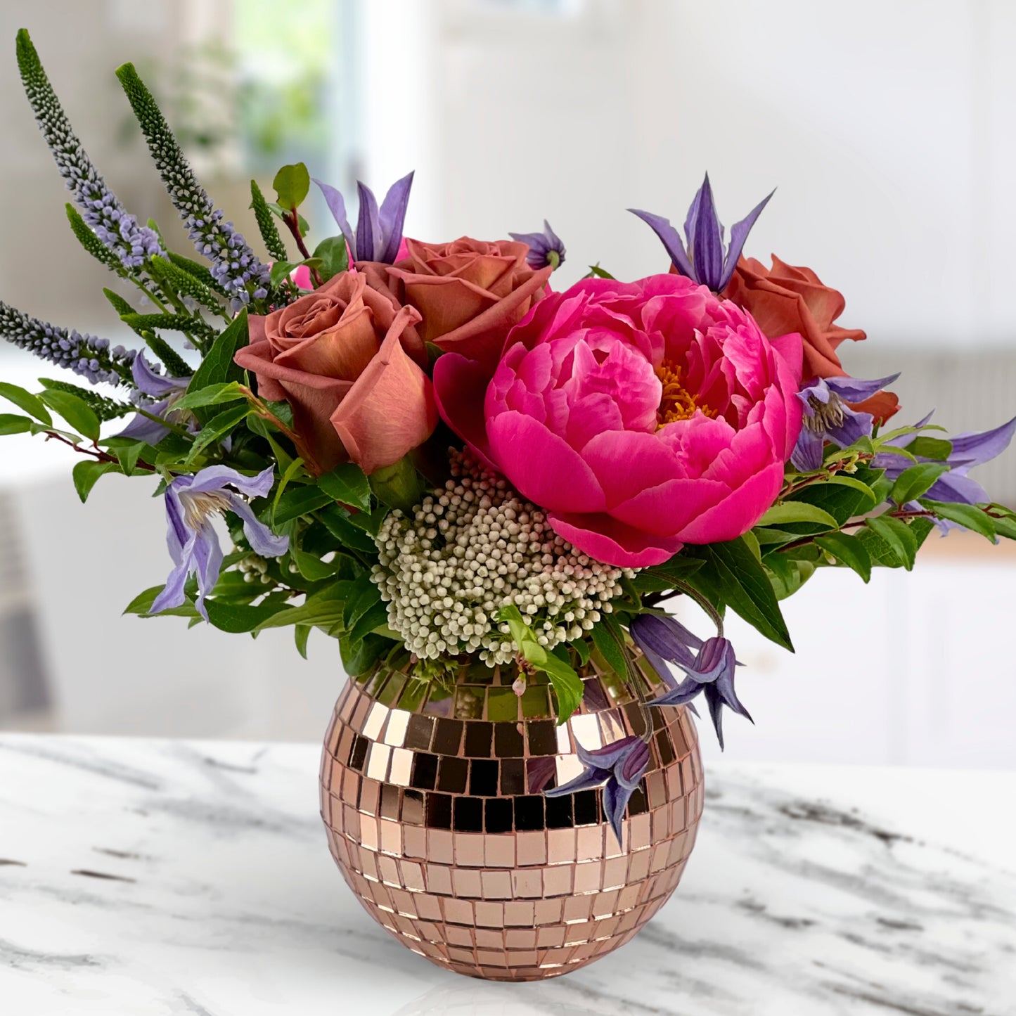 disco charm peonies
