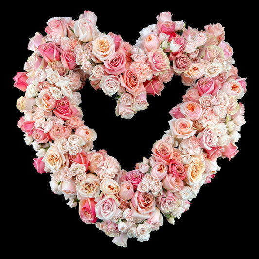 English Rose Garden - Sympathy Standing Heart