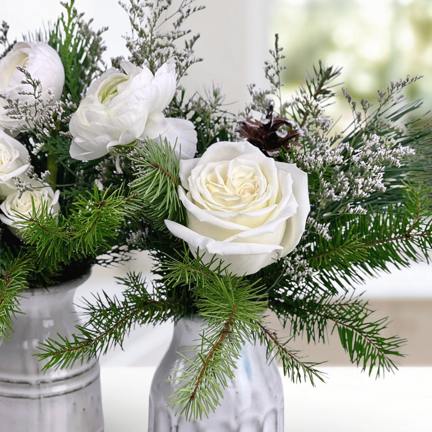 evergreen dream bud vases