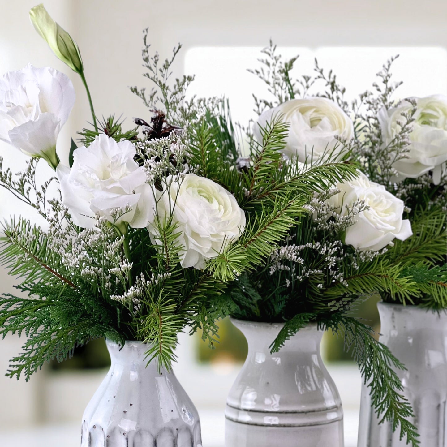 evergreen dream bud vases