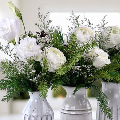 Evergreen Dream Bud Vases