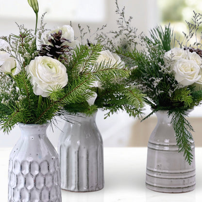 Evergreen Dream Bud Vases