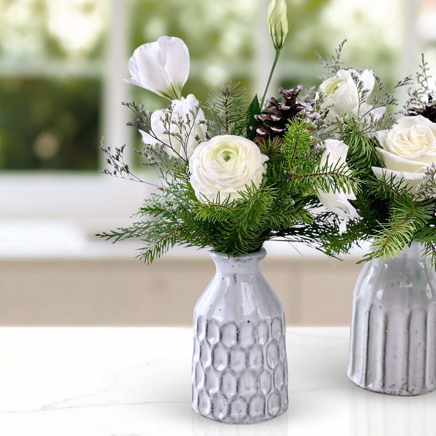 evergreen dream bud vases