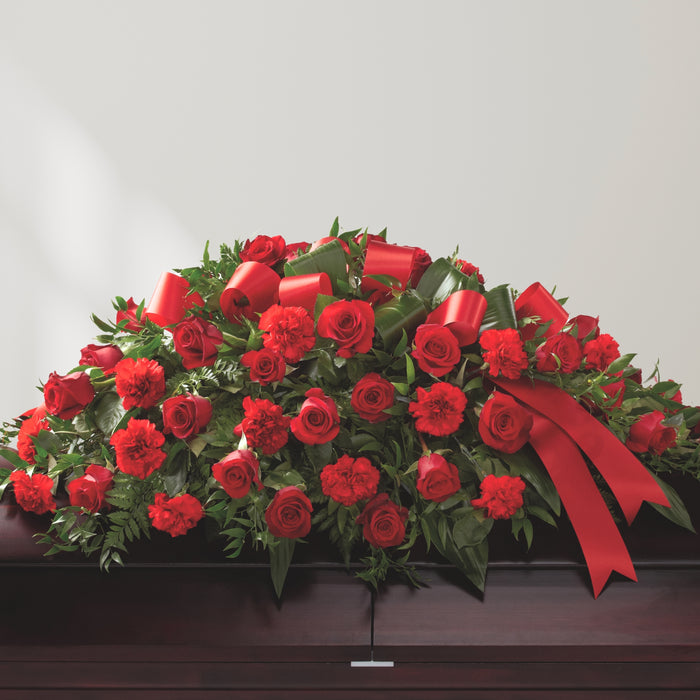 Everlasting Love Sympathy Casket Spray from Twinbrook Floral Design