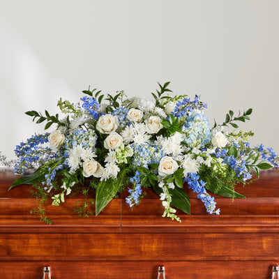 Find Your Cloud Sympathy Casket Spray from Twinbrook Floral Design