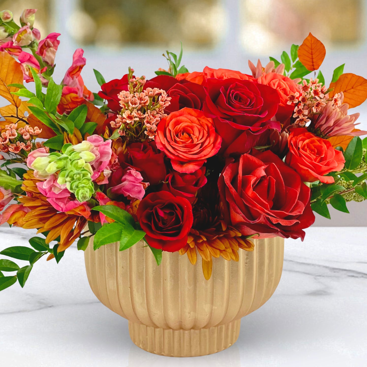 fireside feast centerpiece