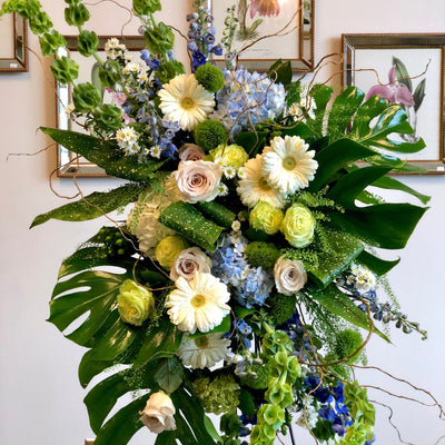Garden In The Sky Sympathy Standing Spray from Twinbrook Floral Design