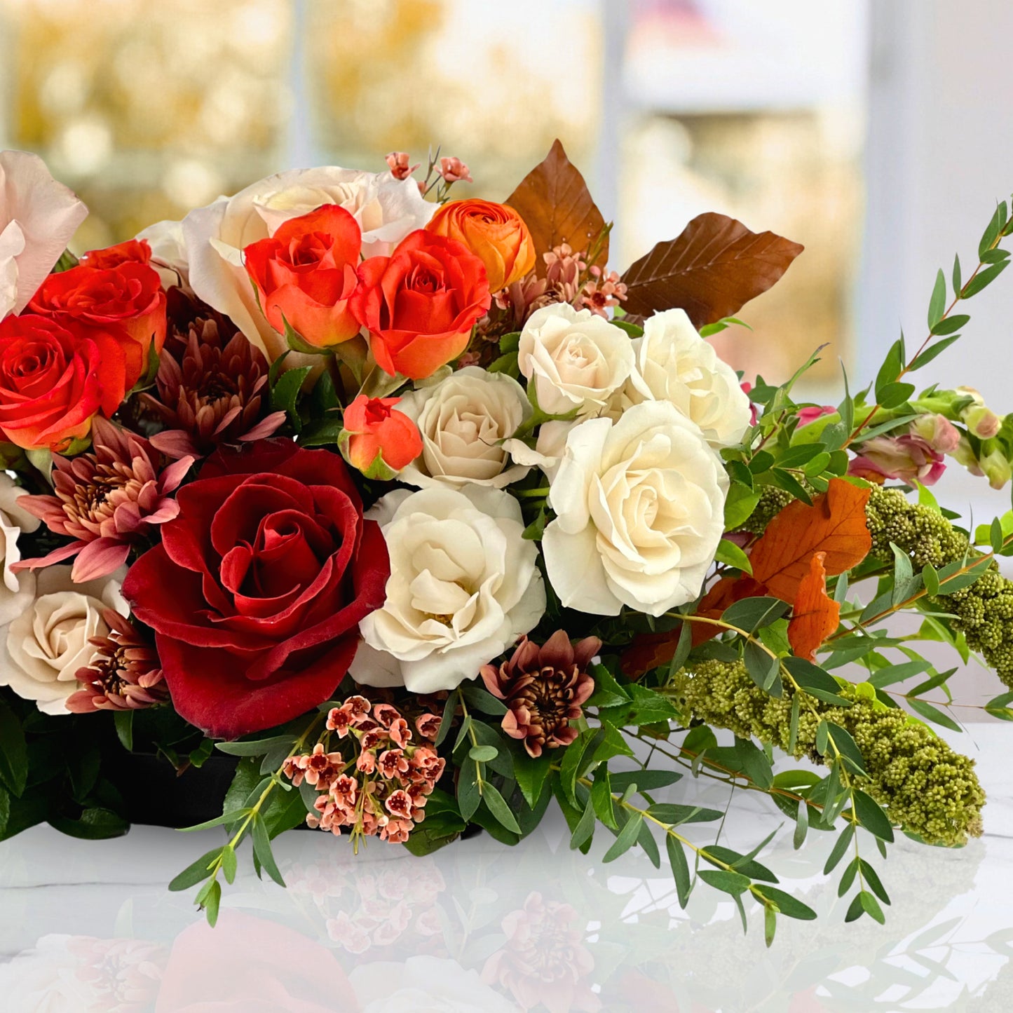 gratitude in bloom centerpiece