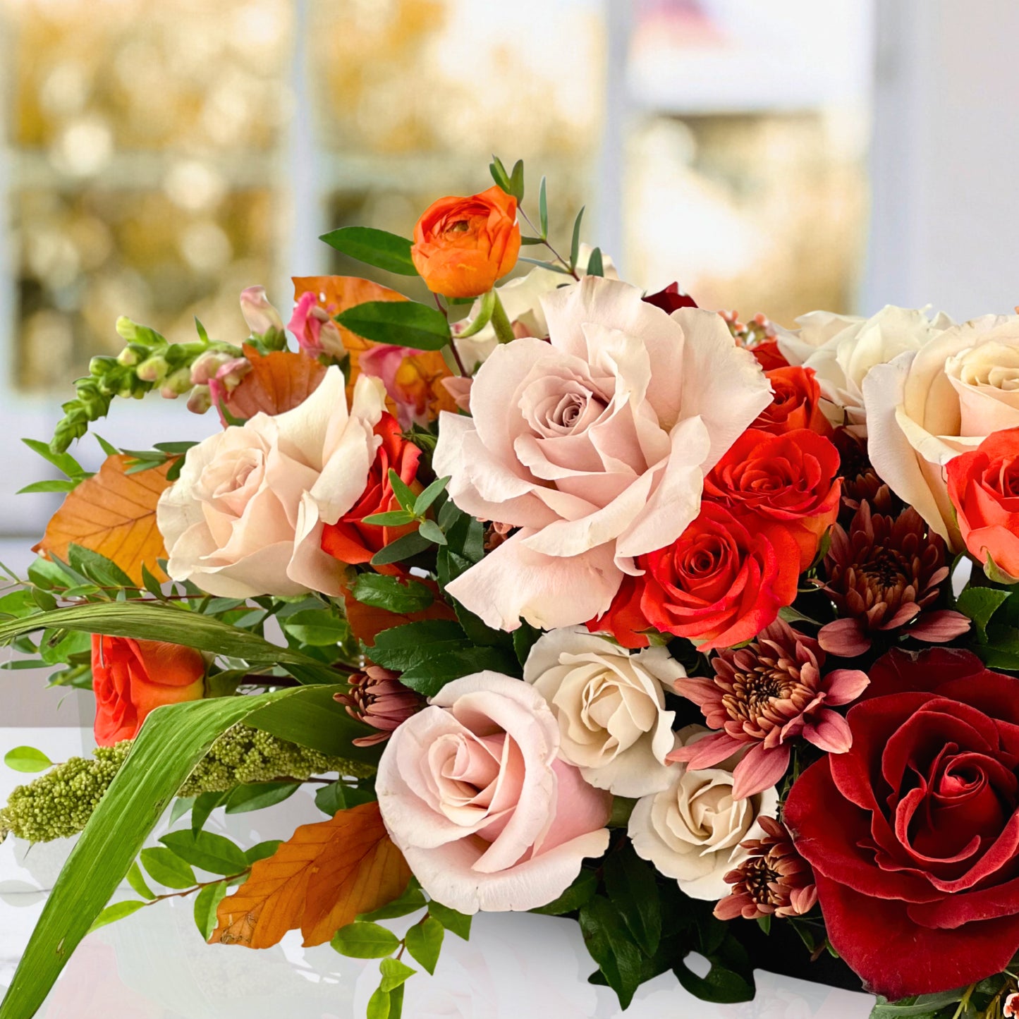 gratitude in bloom centerpiece