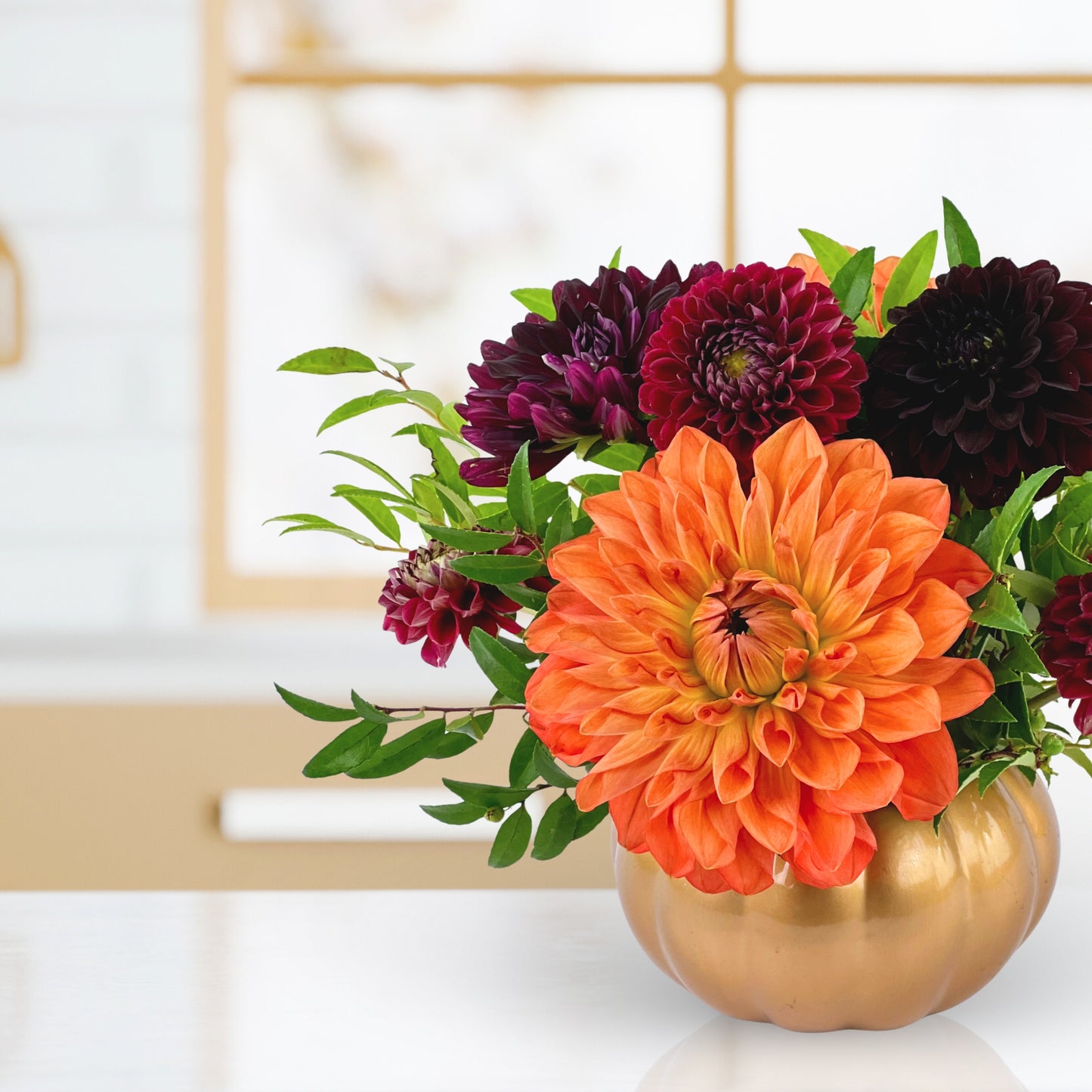 pick-me-up pumpkin dahlias