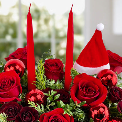 Santa's Scarlet Centerpiece