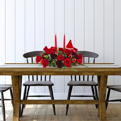Santa's Scarlet Centerpiece