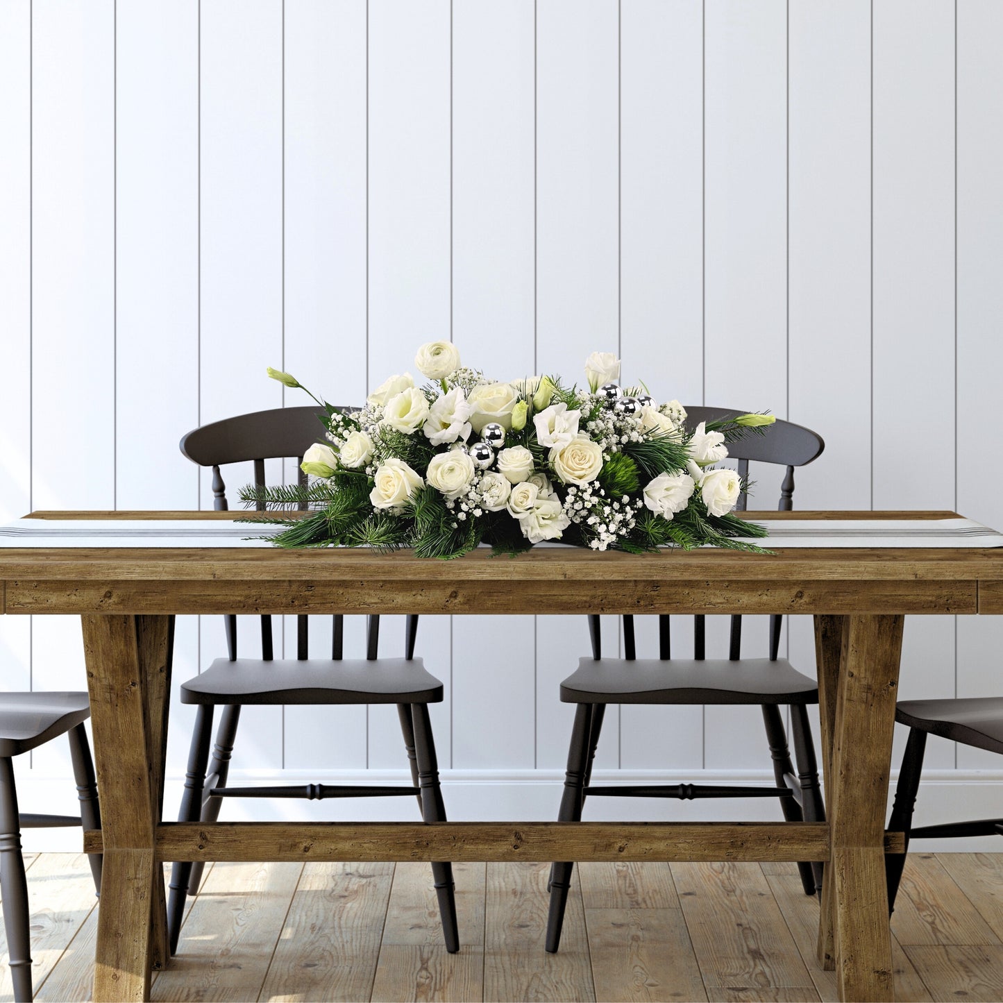 silver & sage centerpiece