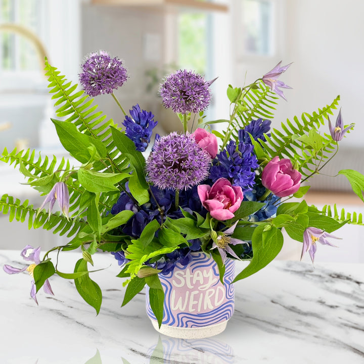 Stay Weird floral arrangement from Twinbrook Floral Design