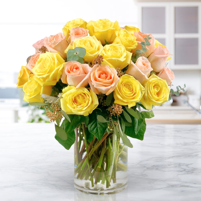 Sunny Side Up Roses from Twinbrook Floral Design
