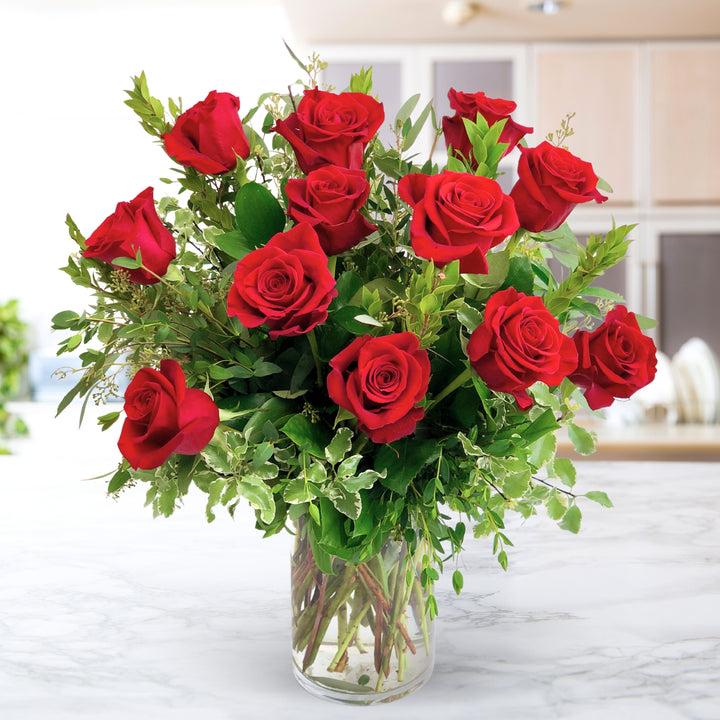 Twinbrook's Dozen Red roses for Ashburn flower delivery