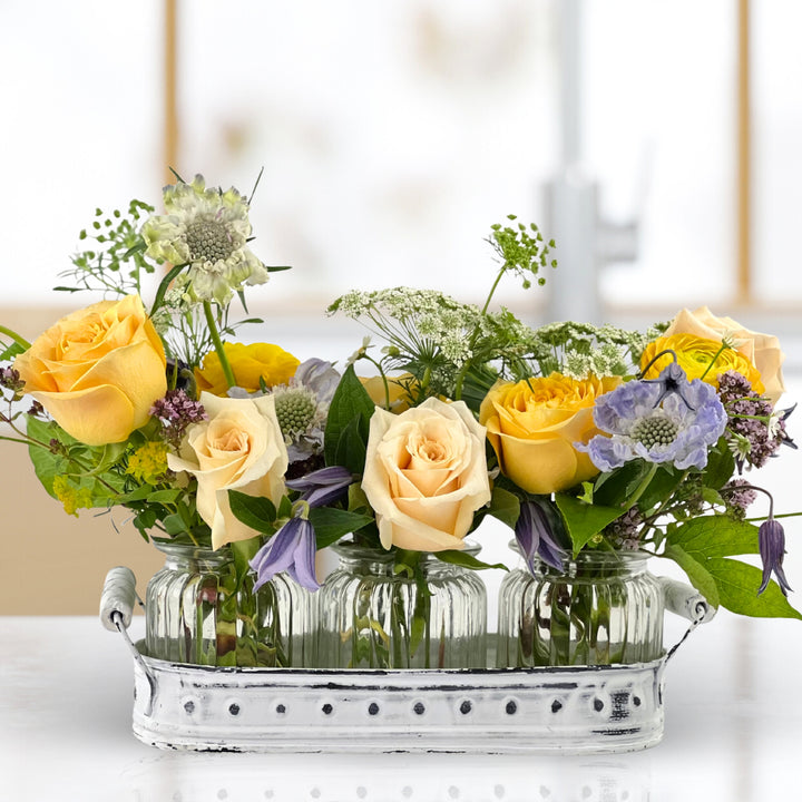 Windowsill Whimsy bud vase set for Aldie flower delivery